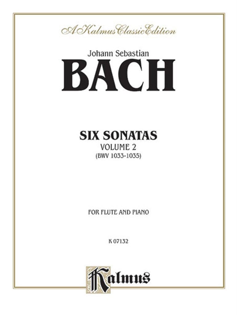 Six Sonatas, Volume II (BWV 1033-1035)